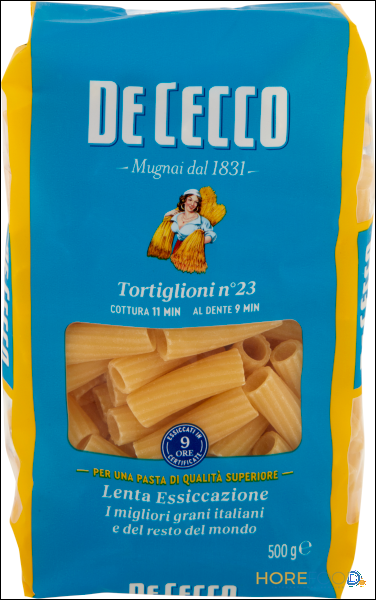 DE CECCO PASTA DI SEMOLA TORTIGLIONI N°23 500 GR