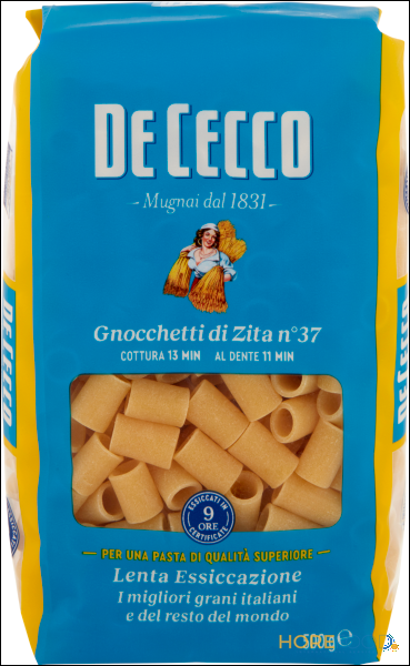 DE CECCO PASTA DI SEMOLA GNOCCHETTI DI ZITA N°37 500 GR