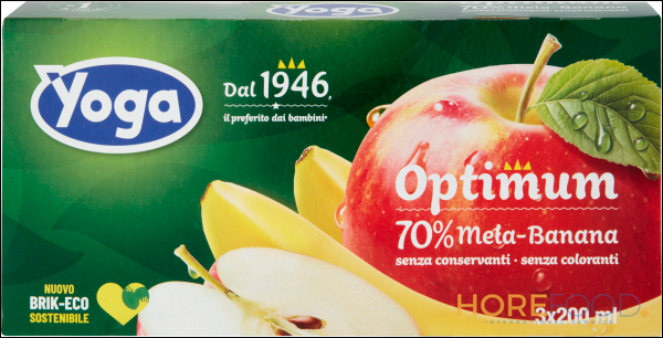 YOGA OPTIMUM SUCCO MELA E BANANA 200ML X3