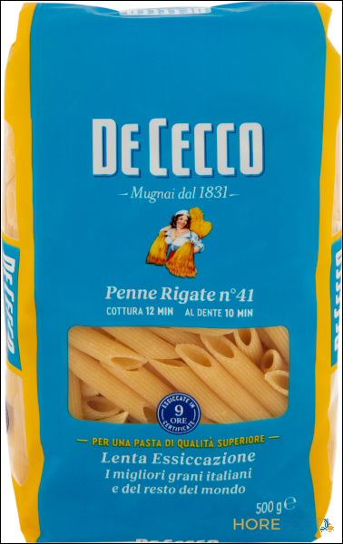 DE CECCO PASTA DI SEMOLA PENNE RIGATE N°41 500 GR