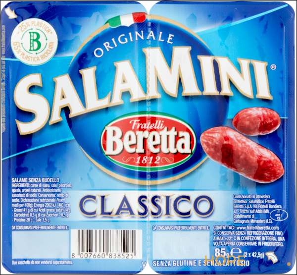 BERETTA SALAMINI CLASSICI 100 GR
