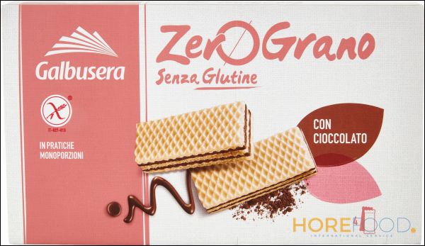 GALBUSERA ZEROGRANO WAFER CON CIOCCOLATO SENZA GLUTINE GR 45X4