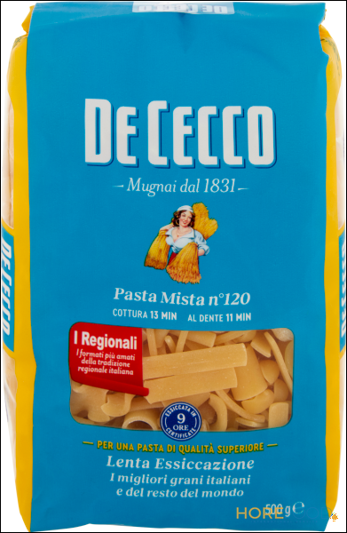 DE CECCO PASTA DI SEMOLA PASTA MISTA N°120 500 GR