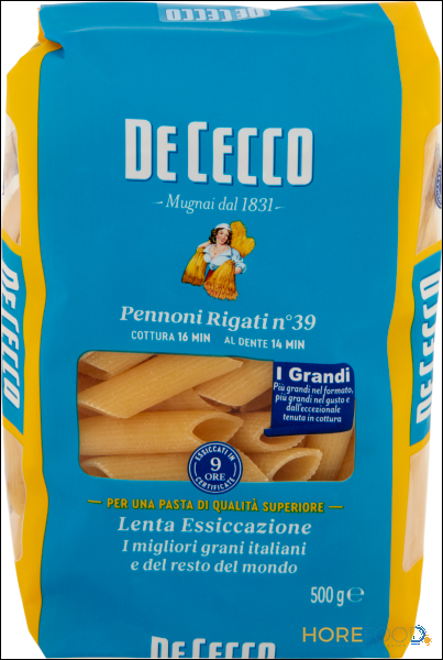 DE CECCO PENNONI RIGATI N.39 500 GR