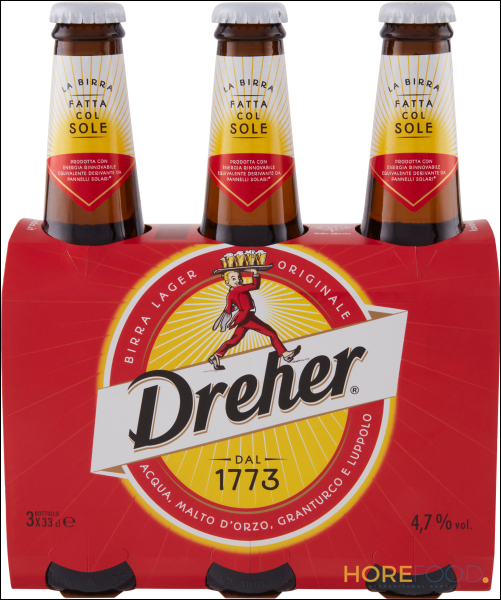 DREHER BIRRA CONFEZIONE BOTTIGLIA 330ML X3