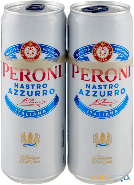 NASTRO AZZURRO BIRRA LATTINA 330ML X2