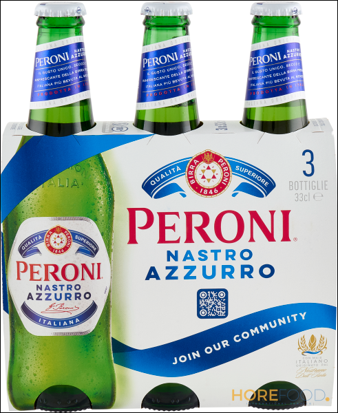 NASTRO AZZURRO BIRRA 330ML X3