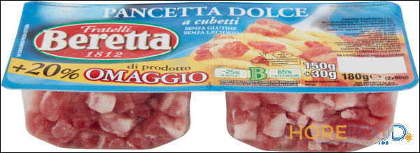 BERETTA PANCETTA A DADI DOLCE 180 GR