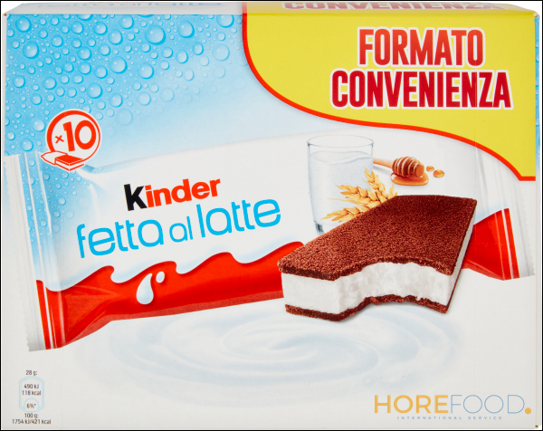 KINDER FETTA AL LATTE X10 280 GR