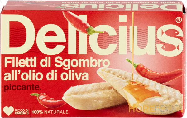 DELICIUS FILETTI DI SGOMBRO PICCANTE 125 GR