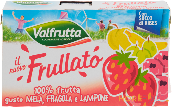VALFRUTTA FRULLATO MIX FRAGOLA LAMPONE E MELA 125ML X3 375ML
