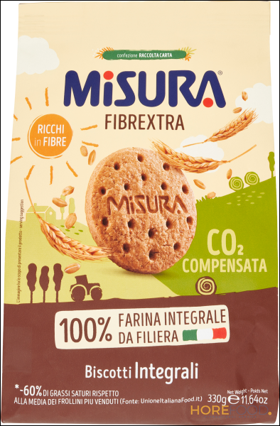MISURA BISCOTTI INTEGRALI FIBRE EXTRA 330 GR