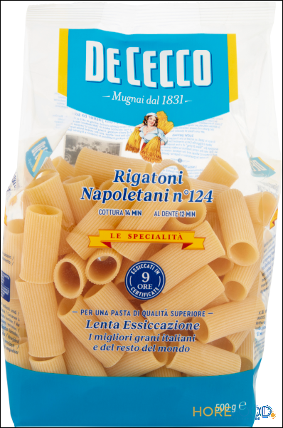 DE CECCO LE SPECIALITA' RIGATONI NAPOLETANI N°124 500 GR