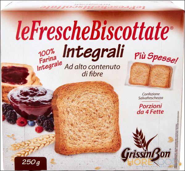 GRISSINBON LE FRESCHE BISCOTTATE INTEGRALI 250 PZ