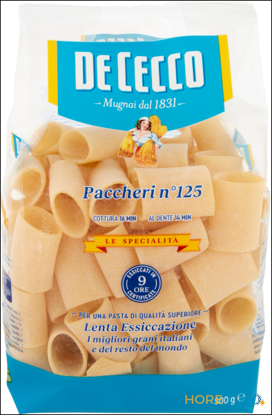 DE CECCO LE SPECIALITA' PACCHERI LISCI N°125 500 GR