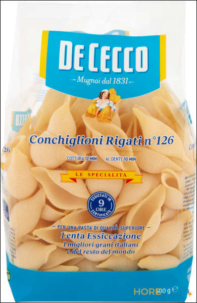 DE CECCO LE SPECIALITA' CONCHIGLIONI RIGATI N°126 500 GR