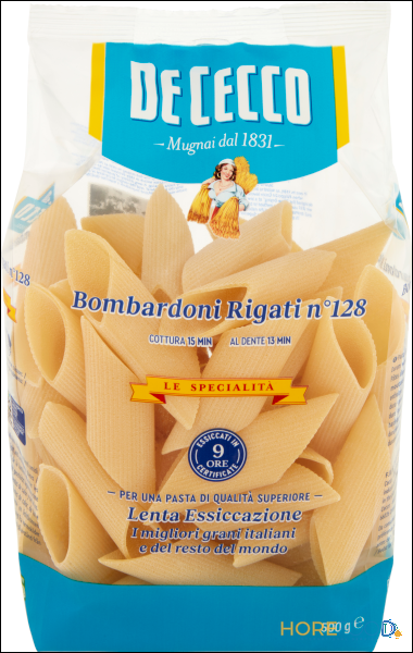 DE CECCO BOMBARDONI RIGATI N.128 500 GR