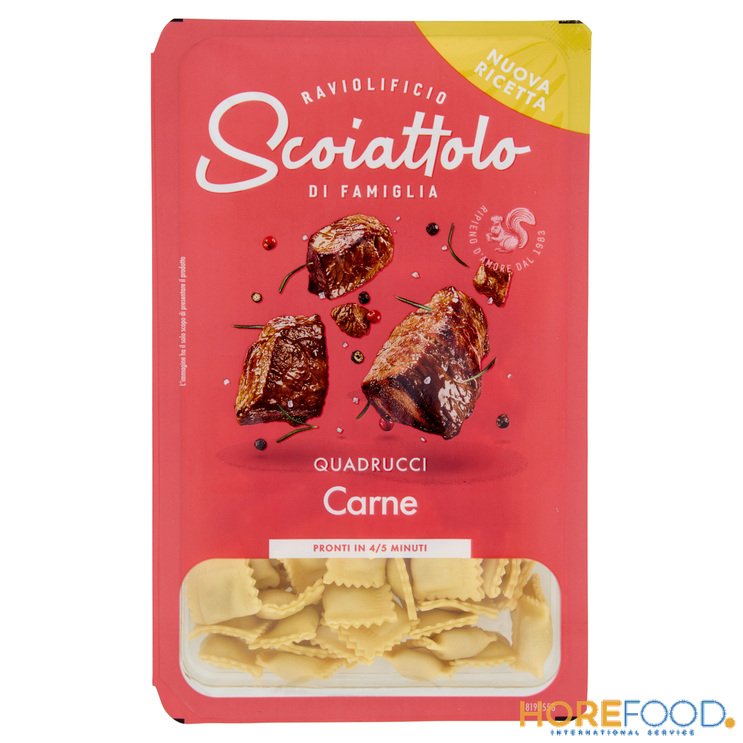 SCOIATTOLO QUADRUCCI CARNE 200 GR