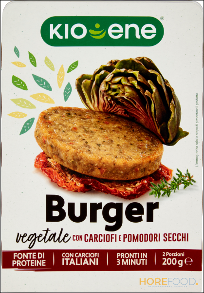 KIOENE BURGER VEGETALE CARCIOFI POMODORI SECCHI 200GR