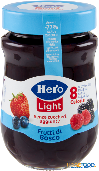 HERO CONFETTURA FRUTTI DI BOSCO LIGHT SENZA ZUCCHERO 280 GR