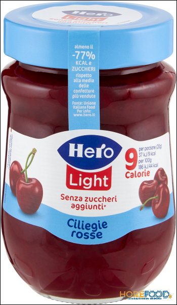 HERO CONFETTURA CILIEGIE LIGHT SENZA ZUCCHERO 280 GR
