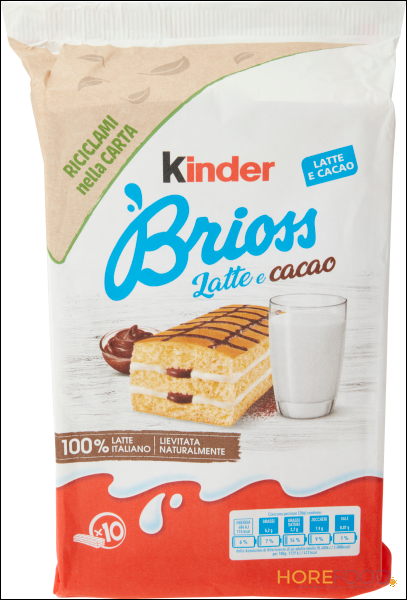 KINDER BRIOSS LATTE E CACAO X10 280 GR