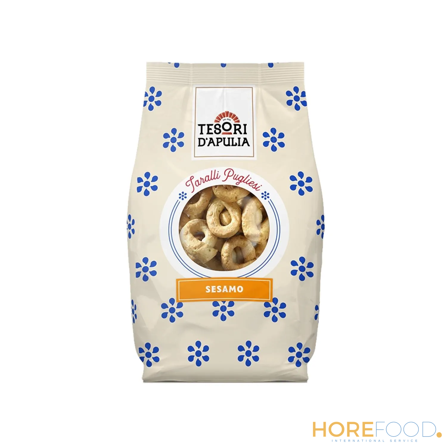 TESORI D'APULIA TARALLI SESAMO 400 GR