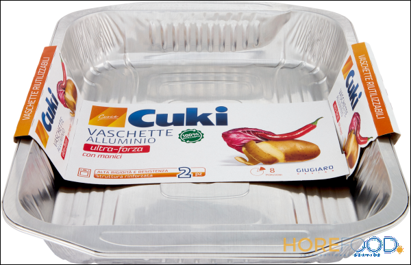 CUKI VASCHETTA ALLUMINIO CALDO 8 PORZIONI 2 PZ