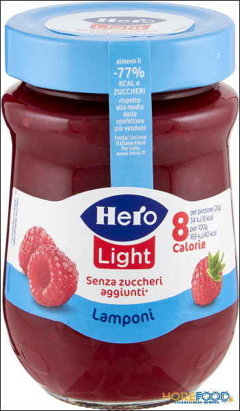 HERO CONFETTURA LAMPONI LIGHT SENZA ZUCCHERO 280 GR