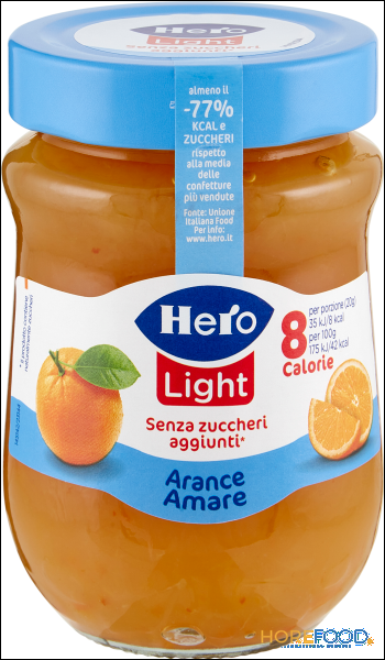 HERO CONFETTURA ARANCE AMARE LIGHT SENZA ZUCCHERO 280 GR