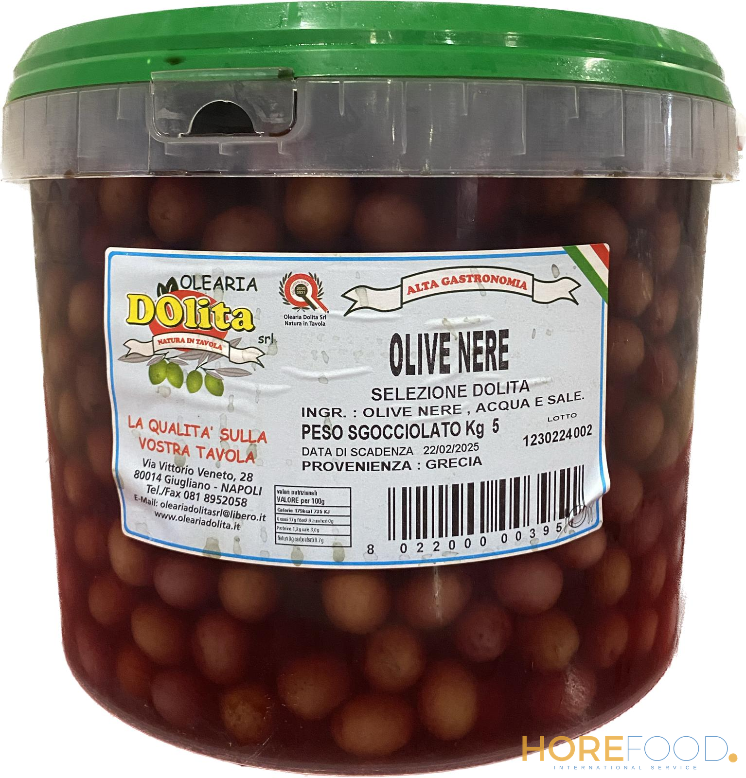 MICCIO OLIVE NERE SELEZIONE (5KG) AL KG