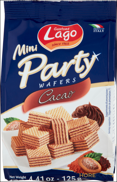 LAGO MINI PARTY WAFER CACAO 125 GR
