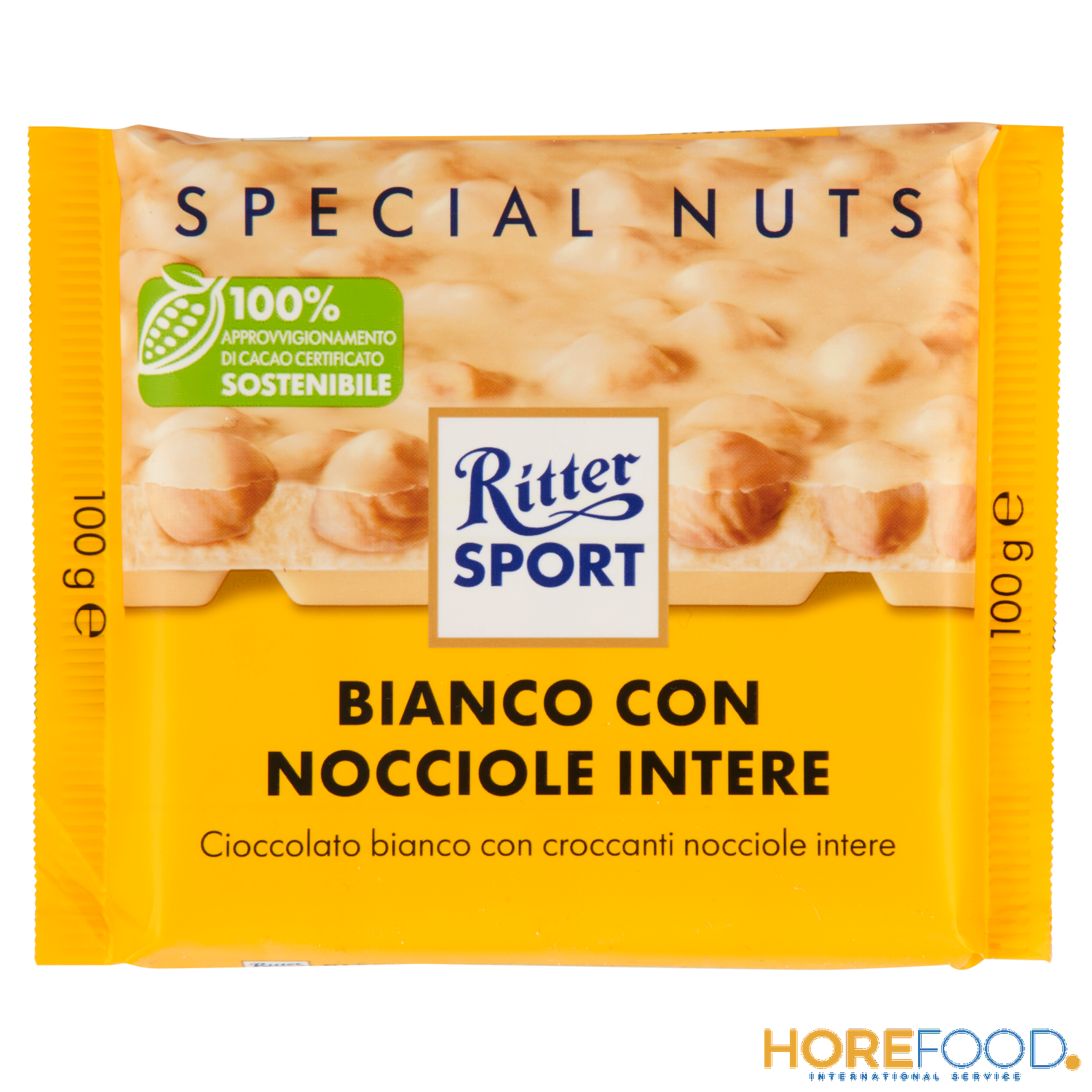 Bianco con Nocciole, 100 g - RITTER SPORT
