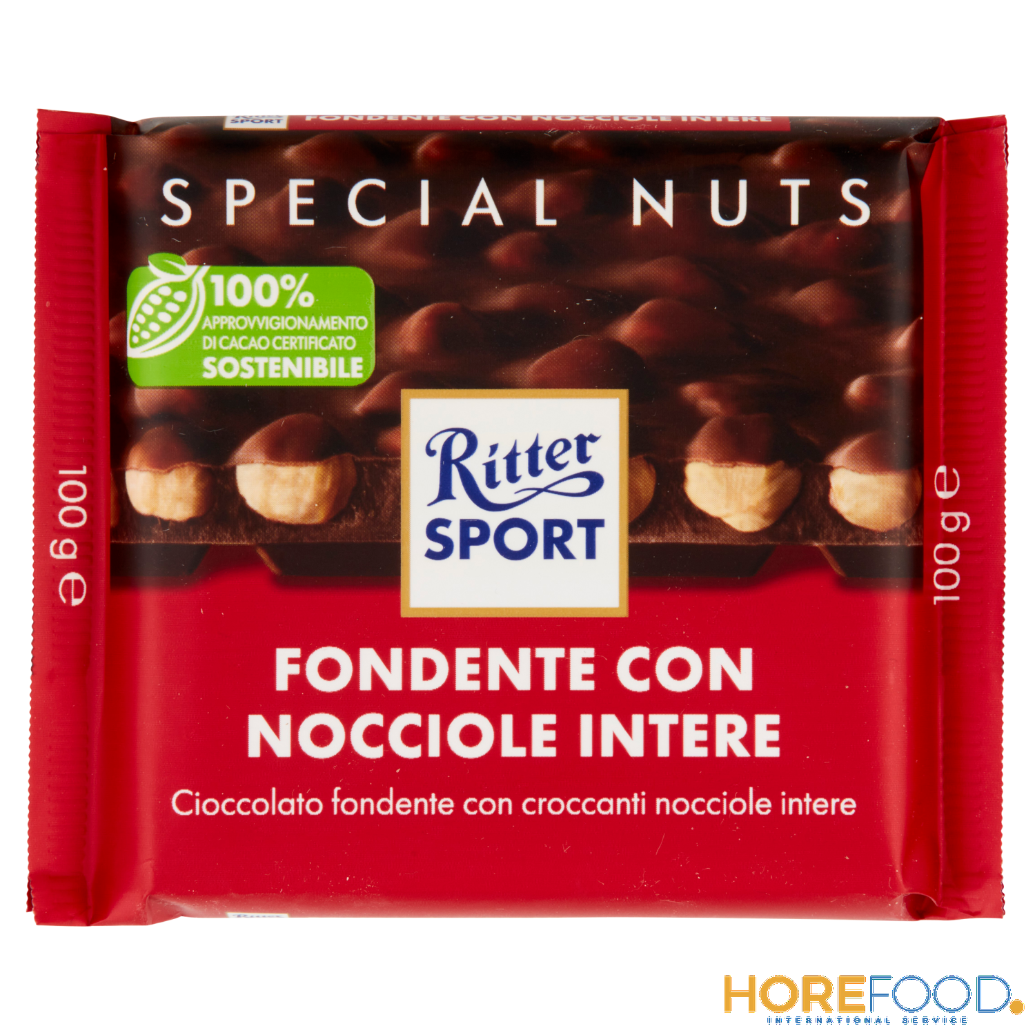 Fondente Nocciole Intere, 100 g - RITTER SPORT