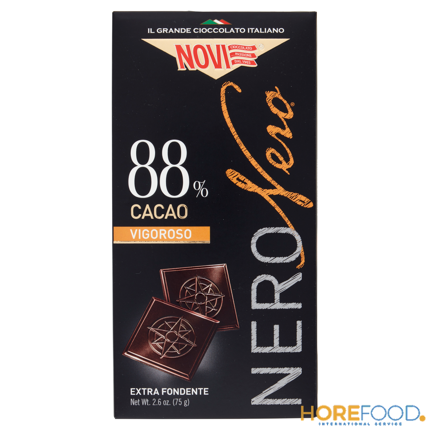 Cioccolato Nero 88%, 75 g - NOVI