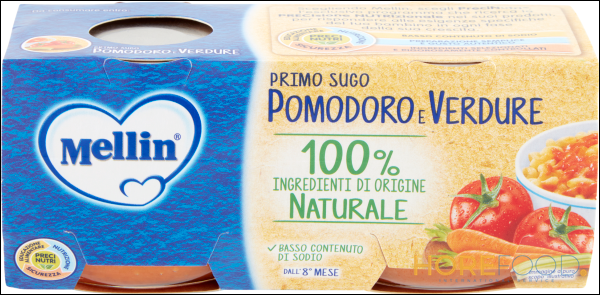 MELLIN SUGO POMODORO E VERDURE 80 GR X2