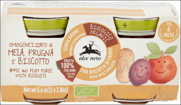 ALCENERO OMOGENEIZZATO MELA PRUGNA BISCOTTO 80GX2