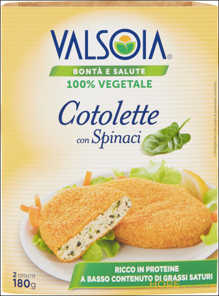 VALSOIA COTOLETTA CON SPINACI 2 X 90GR