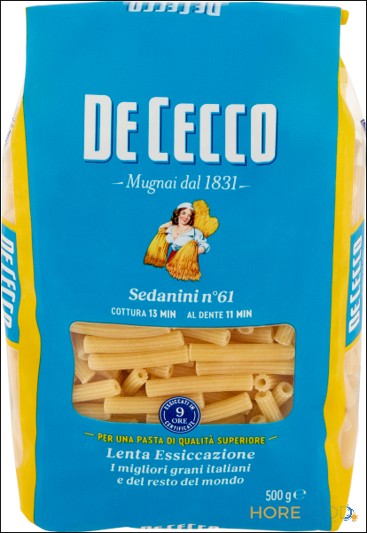 DE CECCO PASTA DI SEMOLA SEDANINI N°61 500 GR