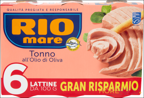 RIOMARE TONNO 00 100X6 600 GR