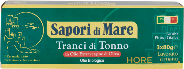 SAPORI DI MARE TRANCI DI TONNO IN OLIO EXTRAVERGINE 240 GR