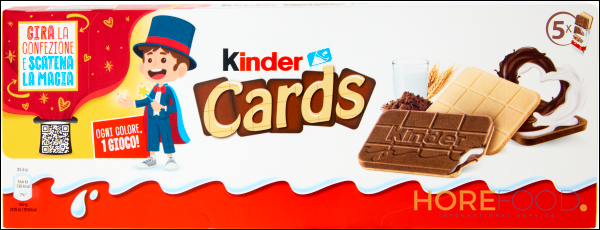 KINDER CARDS 5PZ X2 128 GR