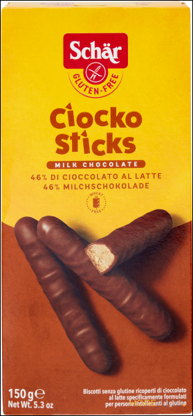 SCHAR CIOKO STICKS SENZA GLUTINE 150G
