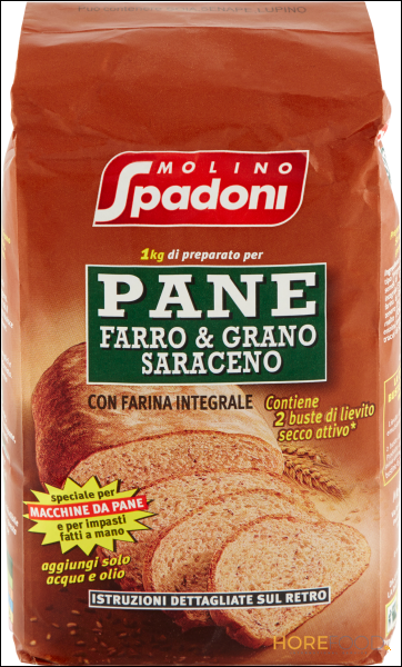MOLINO SPADONI FARINA PER PANE FARRO E GRANO SARACENO 1 KG