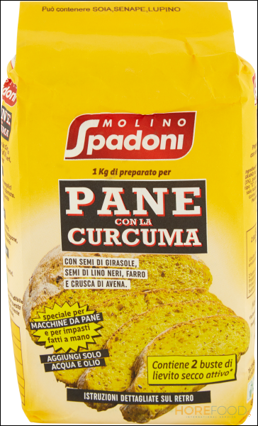 MOLINO SPADONI FARINA PREPARATO PER PANE ALLA CURCUMA 1 KG