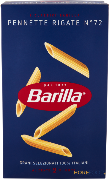 BARILLA PASTA DI SEMOLA PENNETTE RIGATE N.72 500 GR
