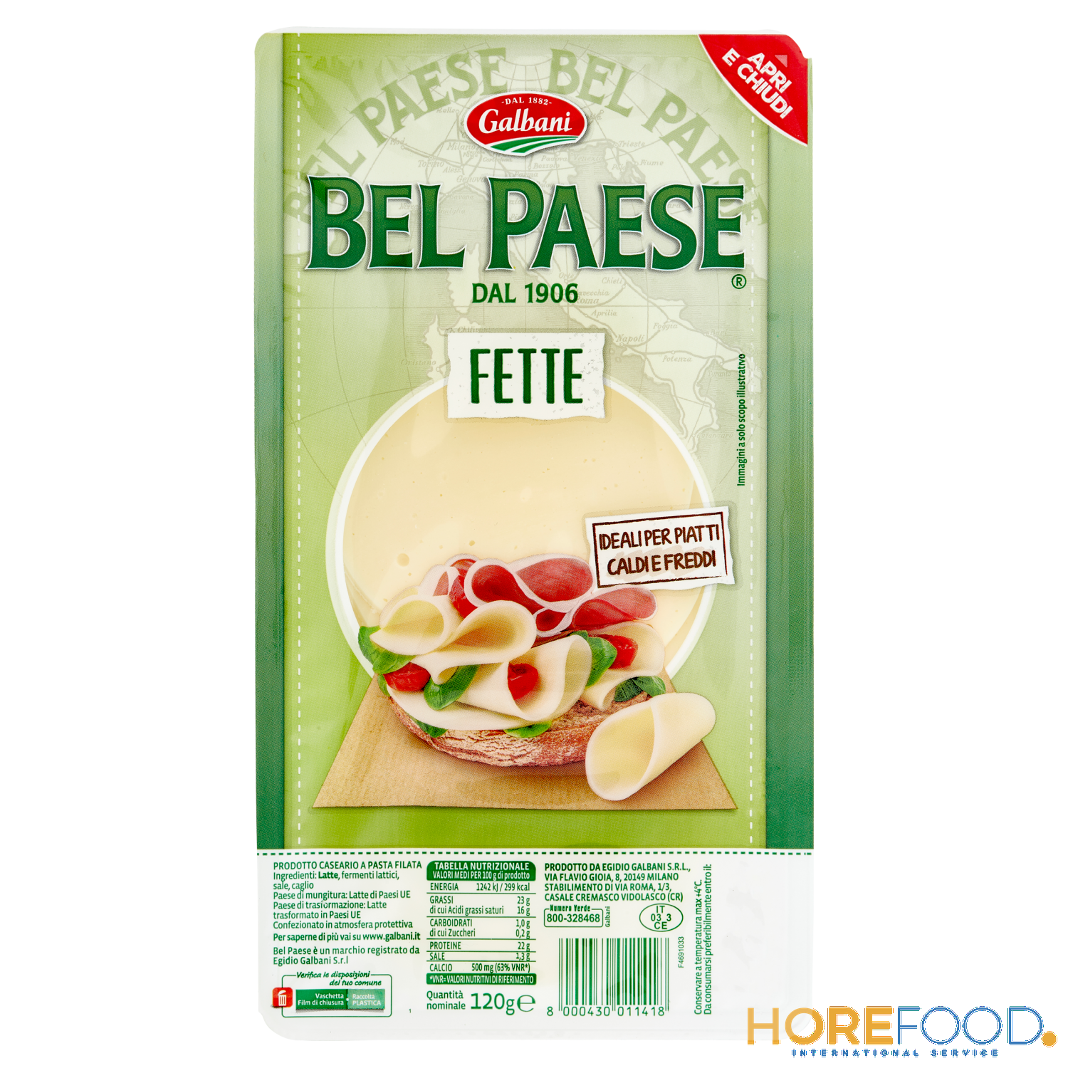 GALBANI BEL PAESE FETTE 120 GR
