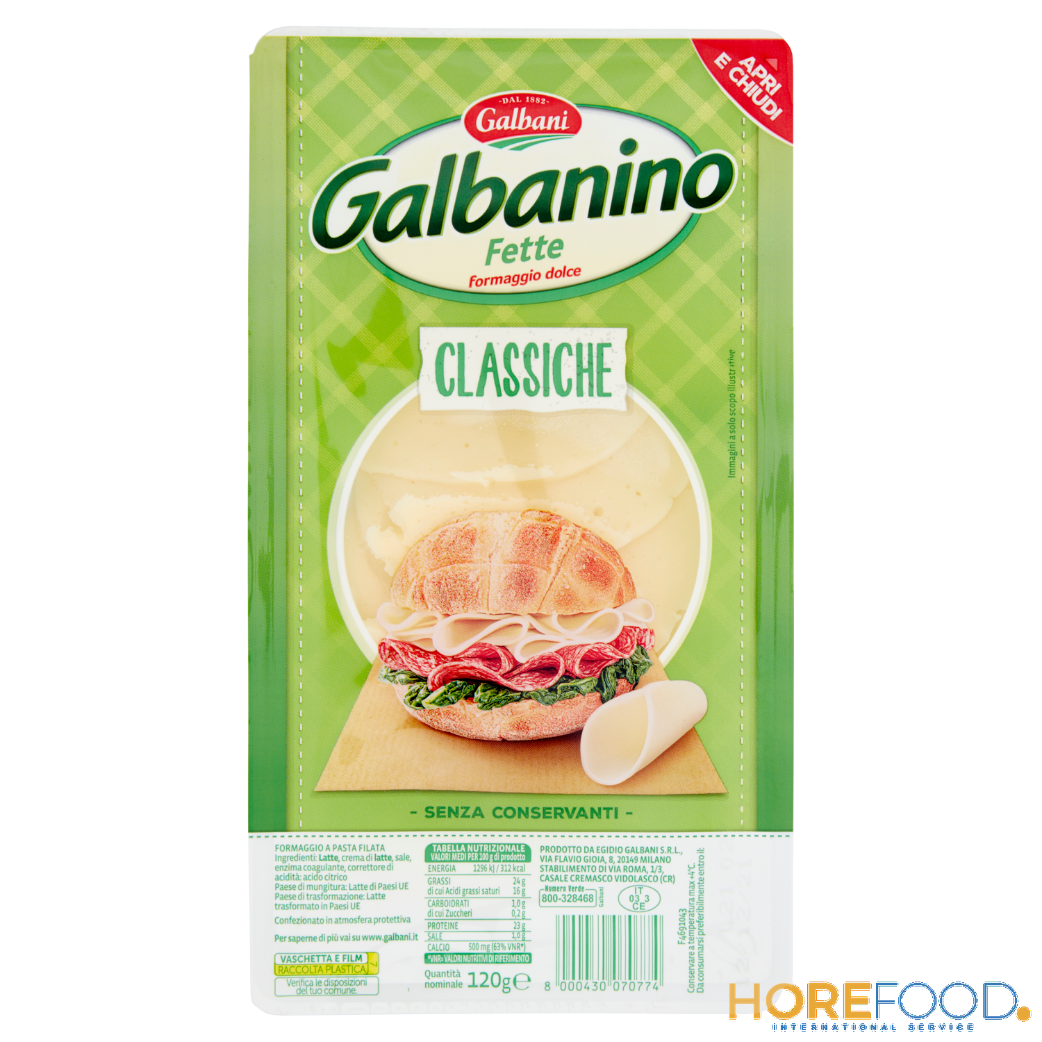 GALBANI GALBANINO FETTE 120 GR