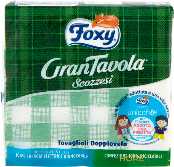 FOXY TOVAGLIOLI DECORATI 33X33 43 PZ