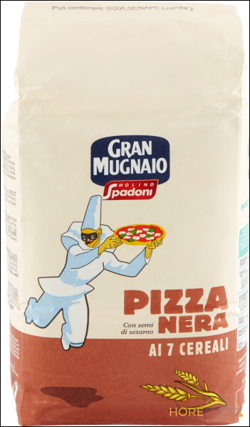 MOLINO SPADONI FARINA PER PIZZA NERA AI 7 CEREALI 1 KG